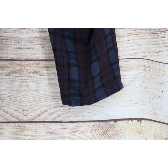 Cato EST 1946 Womens Plus Size 24W Curvy Plaid Pants 29" Inseam Gray Maroon - Picture 10 of 10